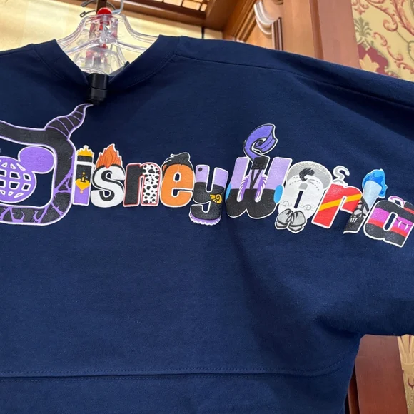 Disney Parks NEW Glow in the Dark Disney Villains Spirit Jersey Unisex - Picture 4 of 6